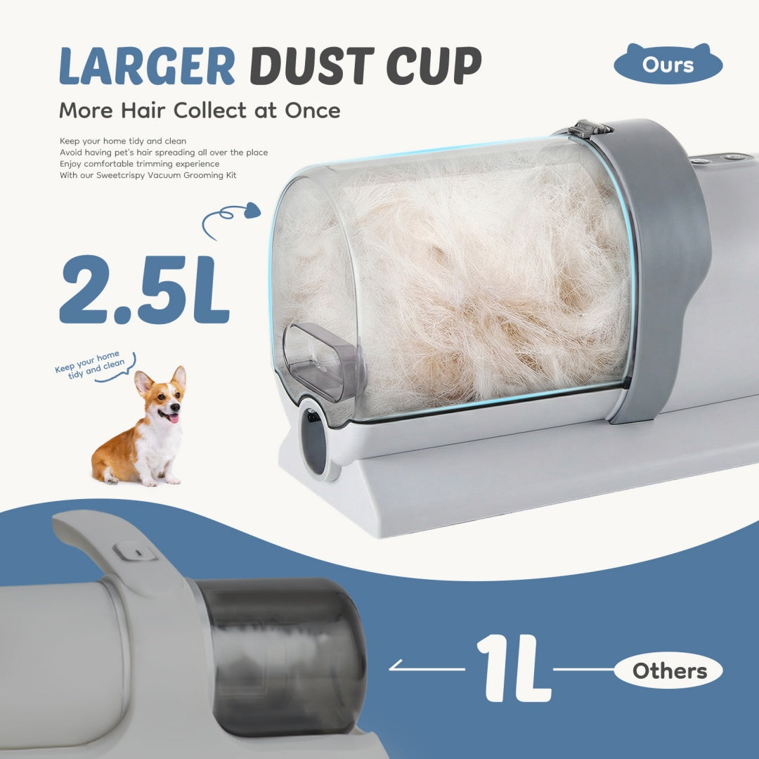 SalonAir grooming vacuum suction and attachment details