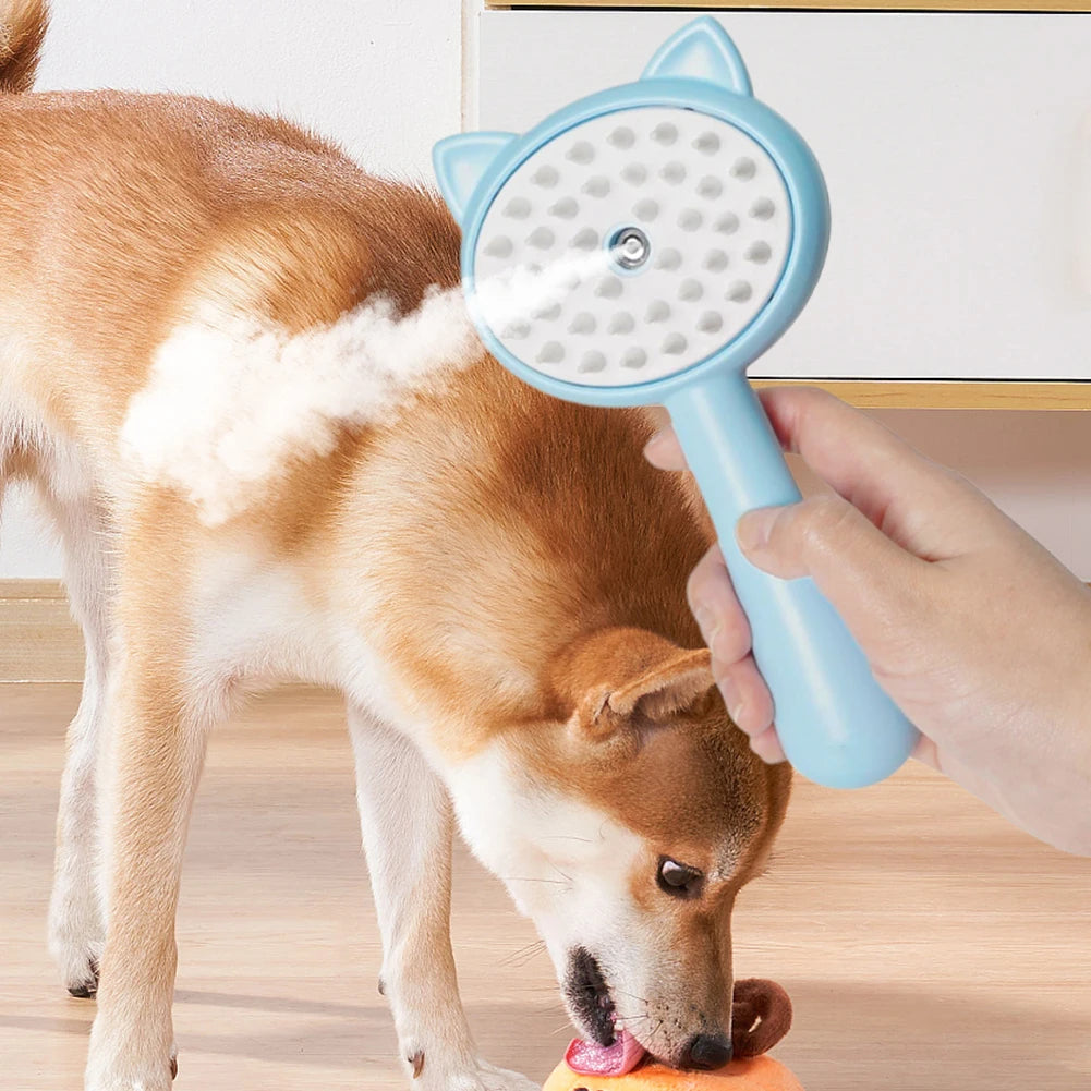 Pawshé CloudMist rechargeable pet grooming brush — product detail 4