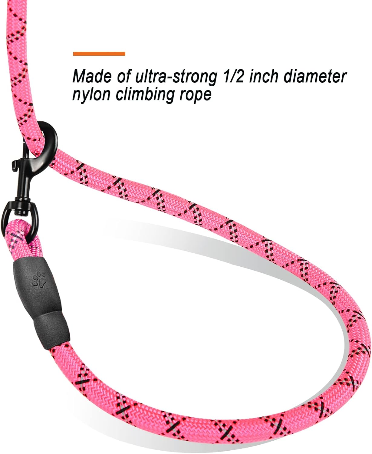 Reflective rope leash product detail