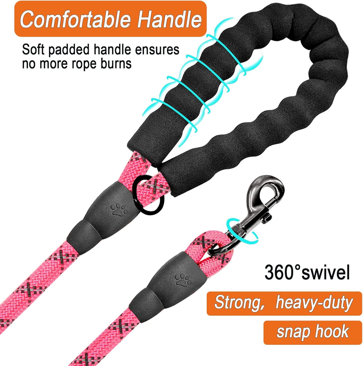 Metal swivel clip detail