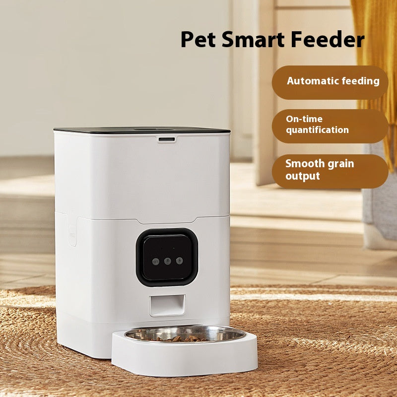 LumiServe Wi-Fi feeder controls and food dispenser