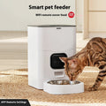 Pawshé LumiServe smart Wi-Fi pet feeder in translucent finish